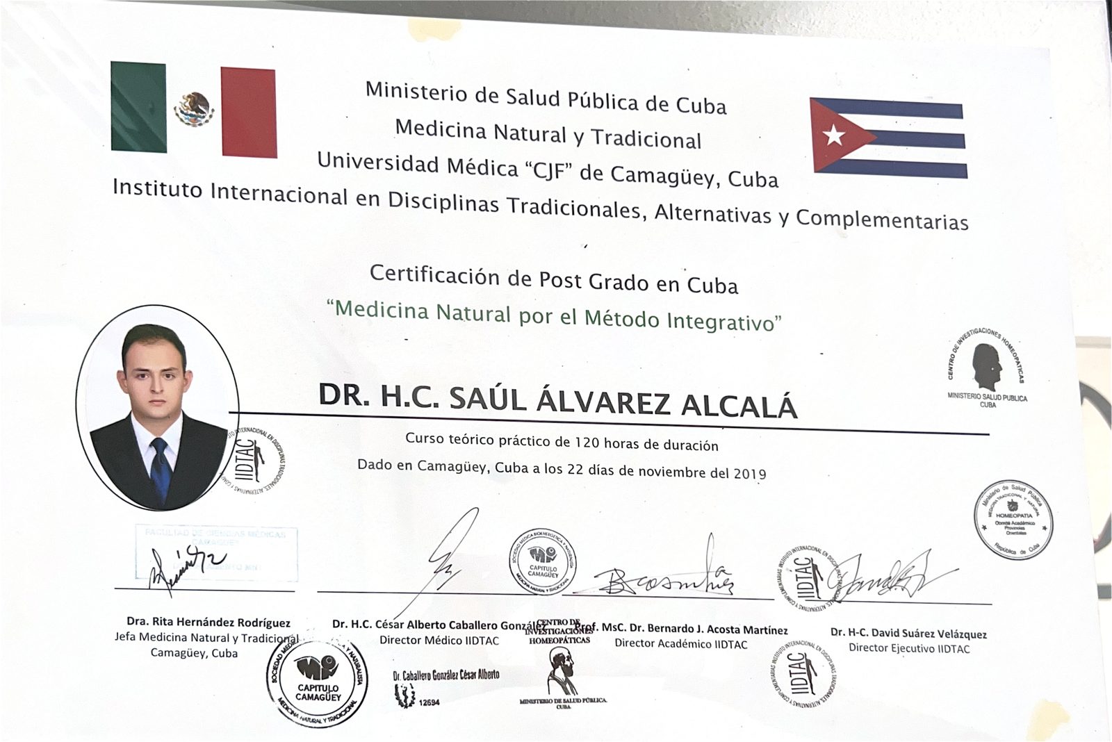 Medicina Natural por el Método Integrativo — Universidad Médica CJF de Camagüey, Cuba